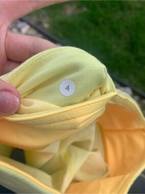 Lululemon Sunshine Yellow 3 inch Shorts